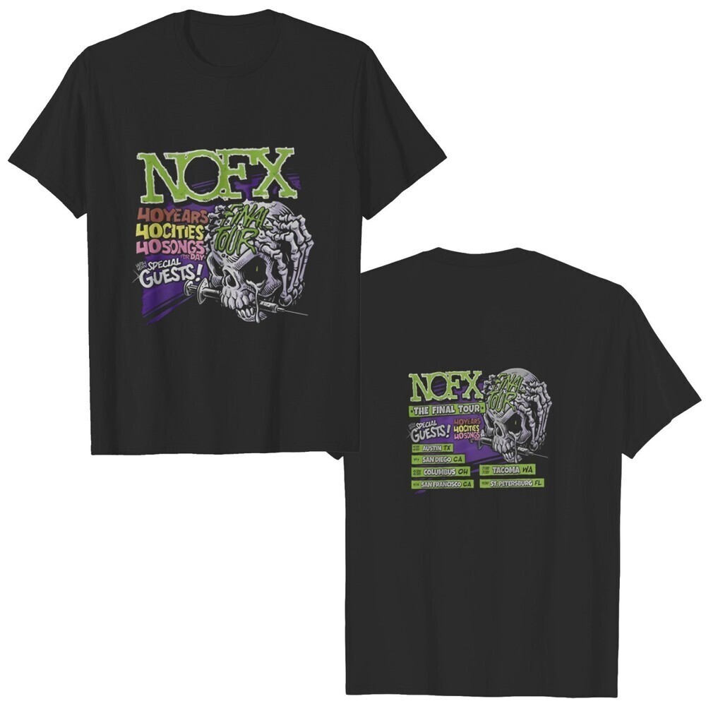 NOFX Final Tour 2023 Punk Rock Fan Graphic Unisex T-Shirt